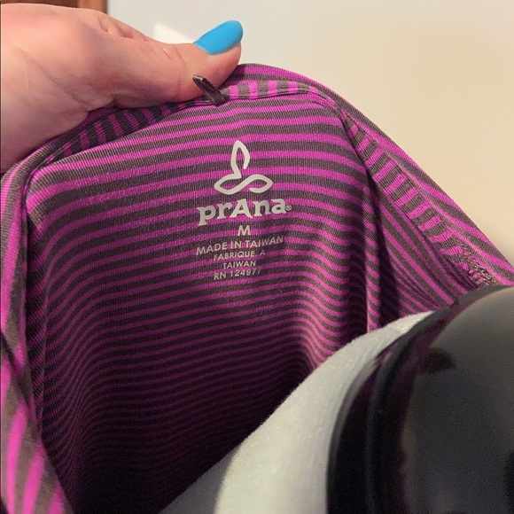 Prana Perry Stripe Pullover Hooded Shirt 
Size Med - Picture 6 of 9